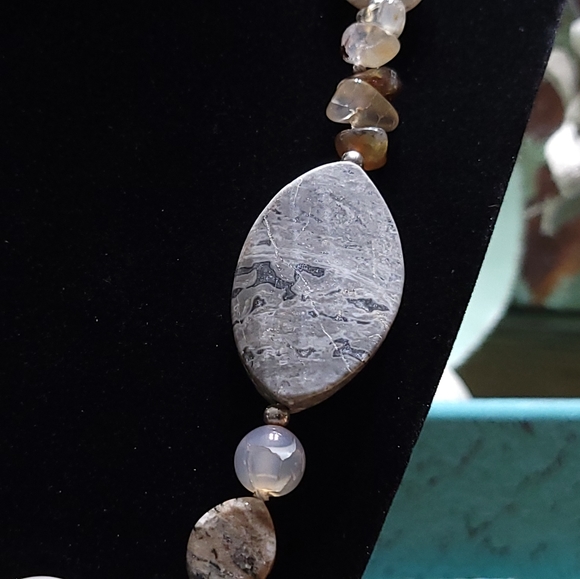 Hand Knotted Multi Gemstone Necklace - Picture 7 of 11